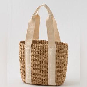 OFFLINE By Aerie Rafia Mini Bag - mini tote bag